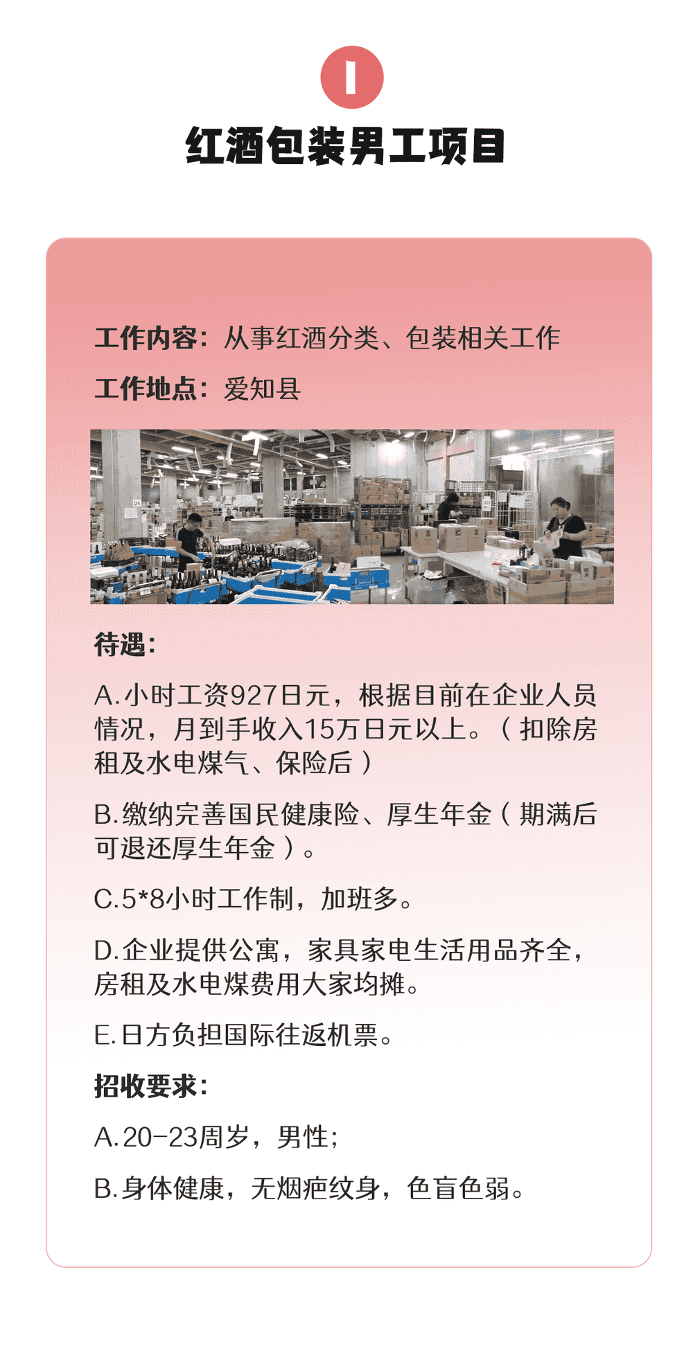 【三年男工】食品、機械、建筑、汽車…各類項目均在招收中(圖1)